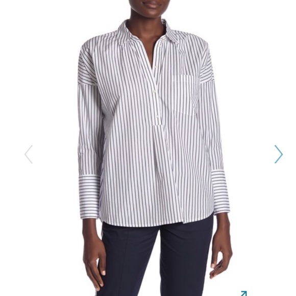 Joie Selinde Long Sleeve Stripe Blouse - Picture 1 of 4